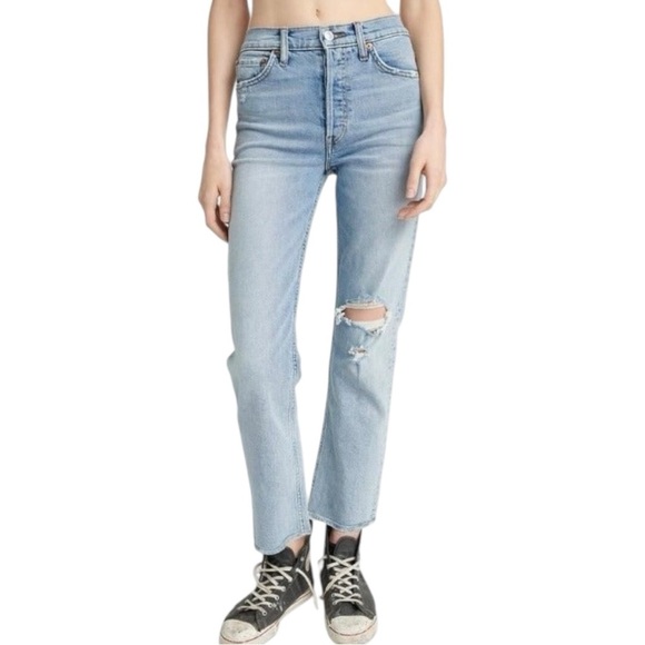 Re/Done Light Blue Jeans size 27 - Picture 3 of 14